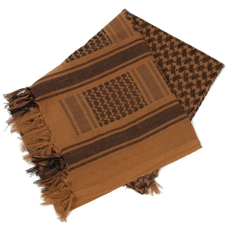 Мужские военные шарфы Keffiyeh мужской шема шарф квадратный уплотненный арабский Тактический шема шарф многофункциональная бандана шарф YG404