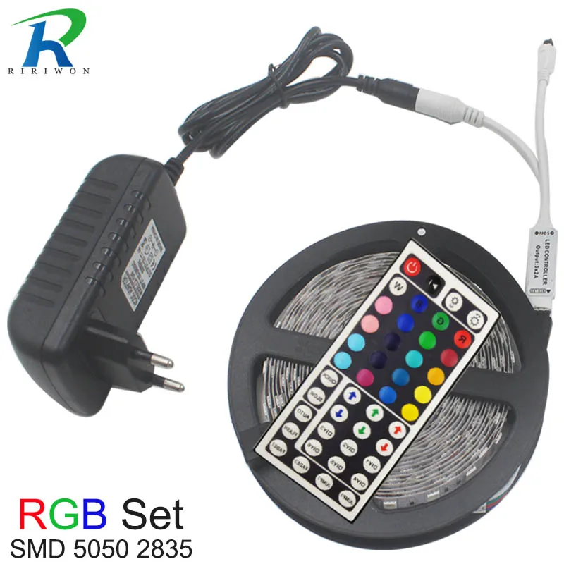 Гибкая светодиодная лента 5 м 10 светильник RGB SMD 5050 2835 12 в пост. Тока украшение дома