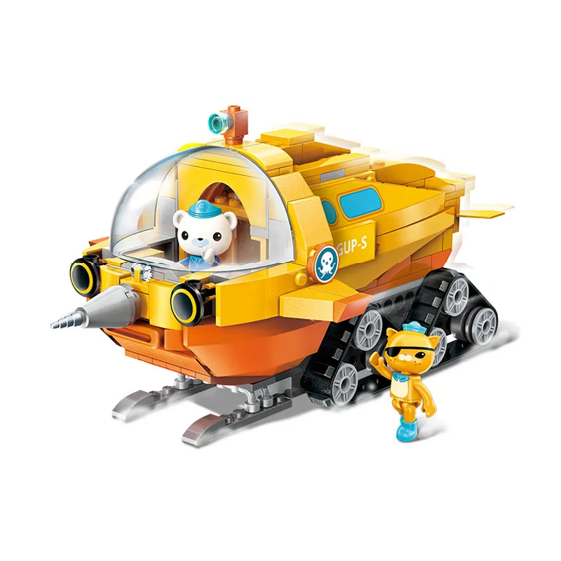 Обучающий строительный блок Octonauts GUP-A роскошный Игровой Набор для автомобиля& Barnacles 323 Обучающие Кирпичи Игрушка для мальчика подарок - Цвет: 3704