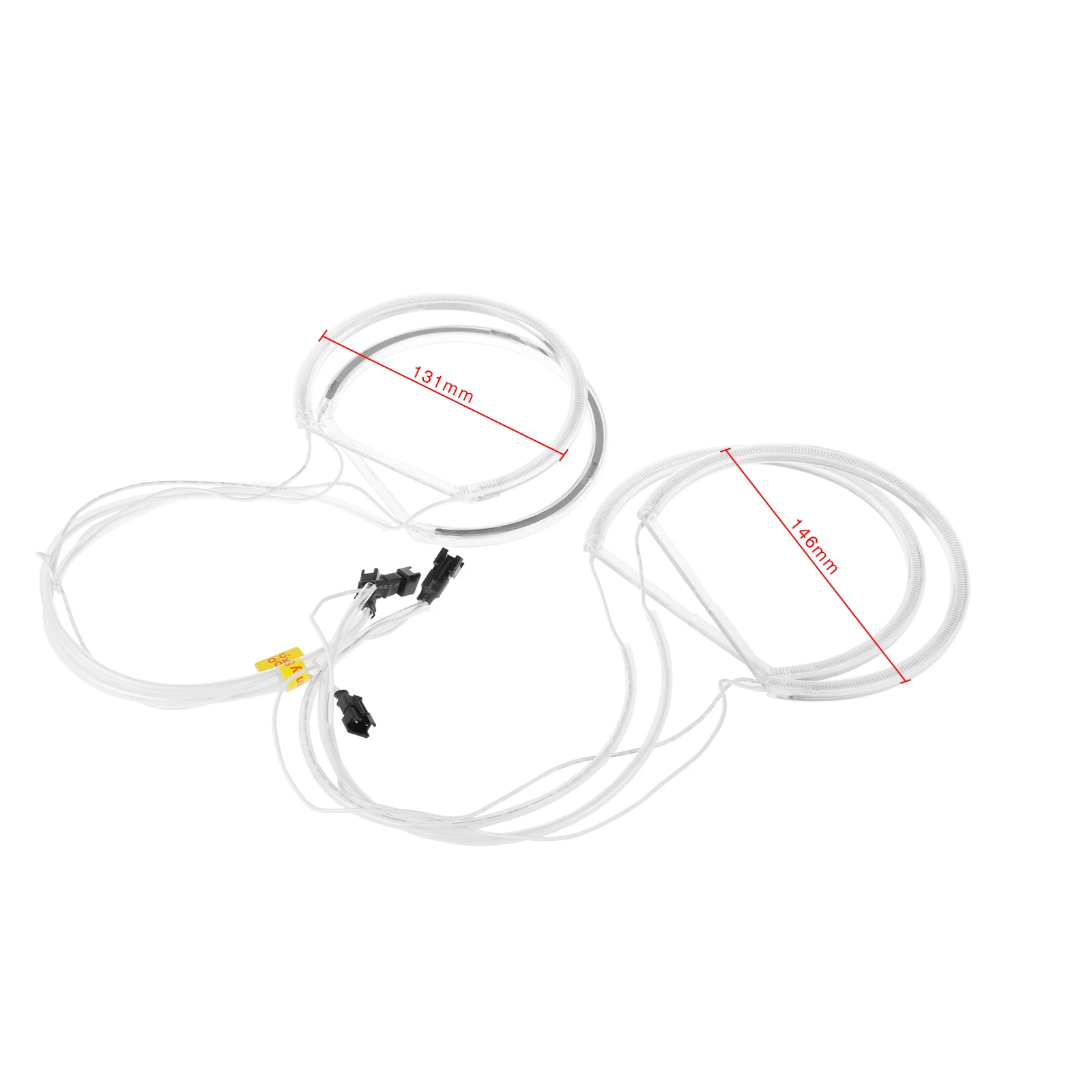 

4pcs CCFL Car Angel Eagle Eyes Light Flexible Tube Headlight White Headlamp for BMW E36 3 E38 7 E39 5 E46 (131*2+146*2)