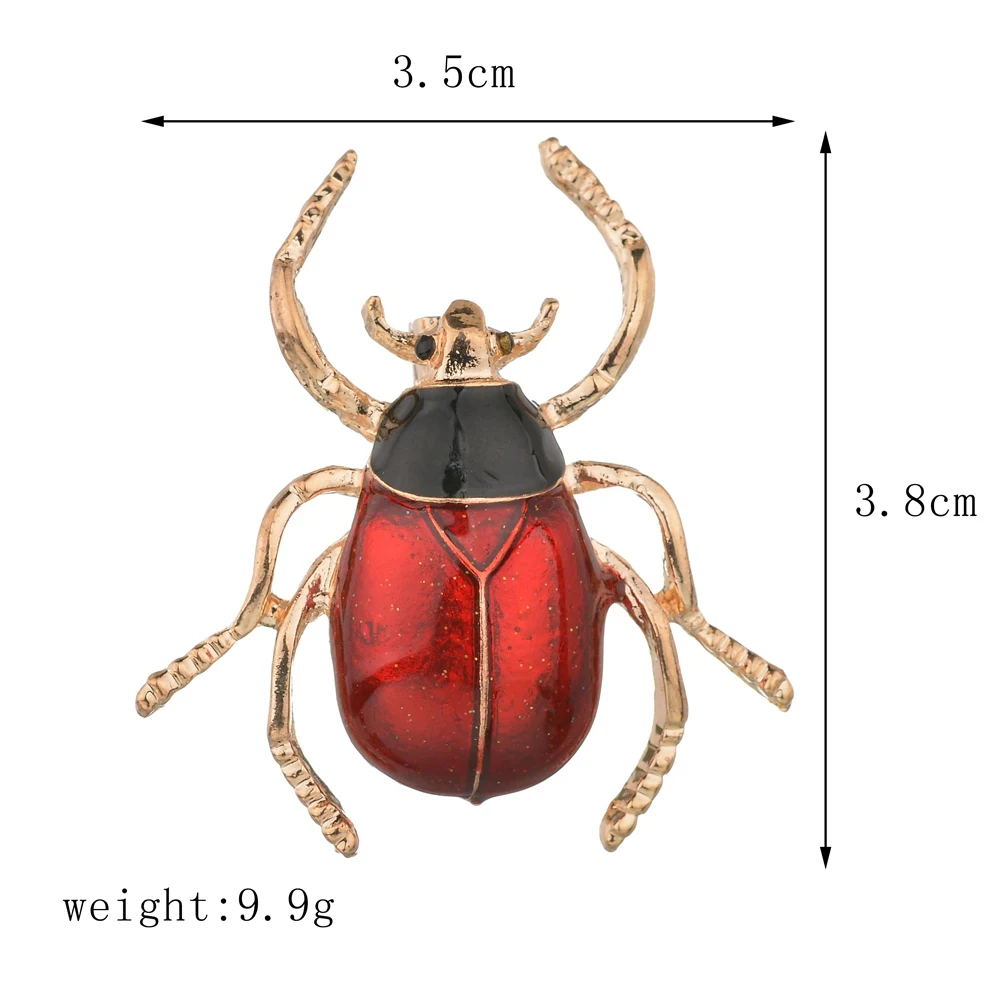 Terreau Kathy Модная Золотая брошь из сплава для мужчин тараканов броши Ретро Броши с насекомыми жуками брошь, заколка, аксессуары