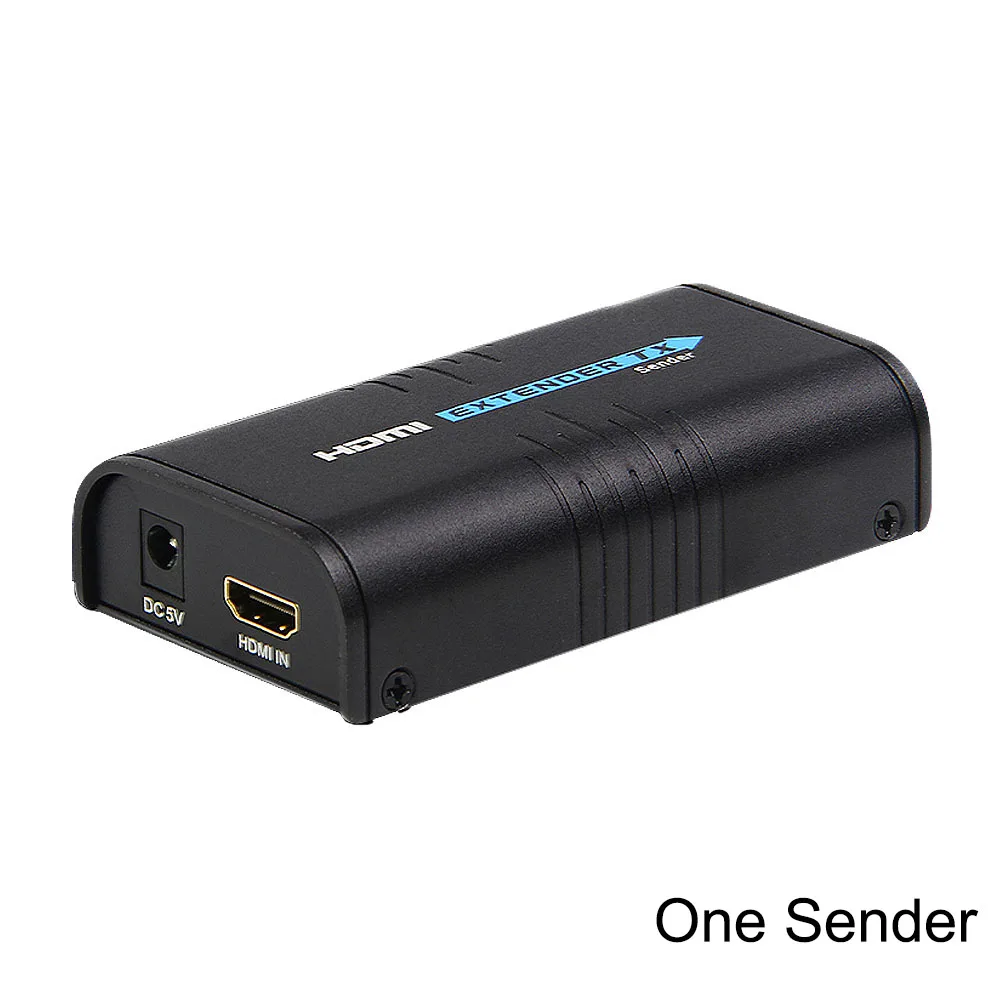  Full HD 1080p HDMI Extender ethernet Over Single Cat5/5e/6 rj45 HDMI Extender over IP/TCP Sender or