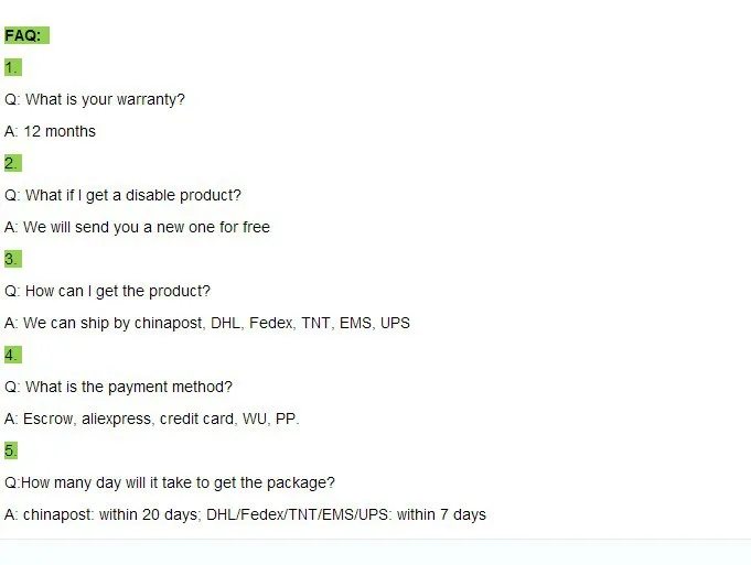 FAQ