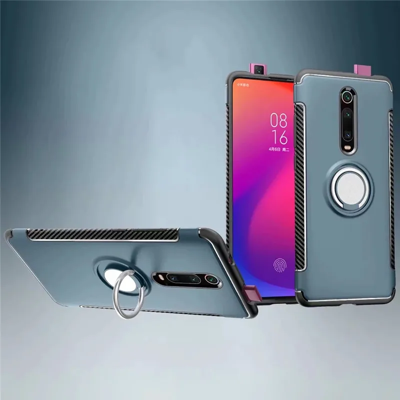 Чехол для Xiaomi Mi9T Mi 9T Pro, автомобильный держатель, магнитный кронштейн, кольцо на палец, ТПУ + PC, броня для Xiaomi K20 Pro, чехол, чехол|Специальные чехлы| | АлиЭкспресс