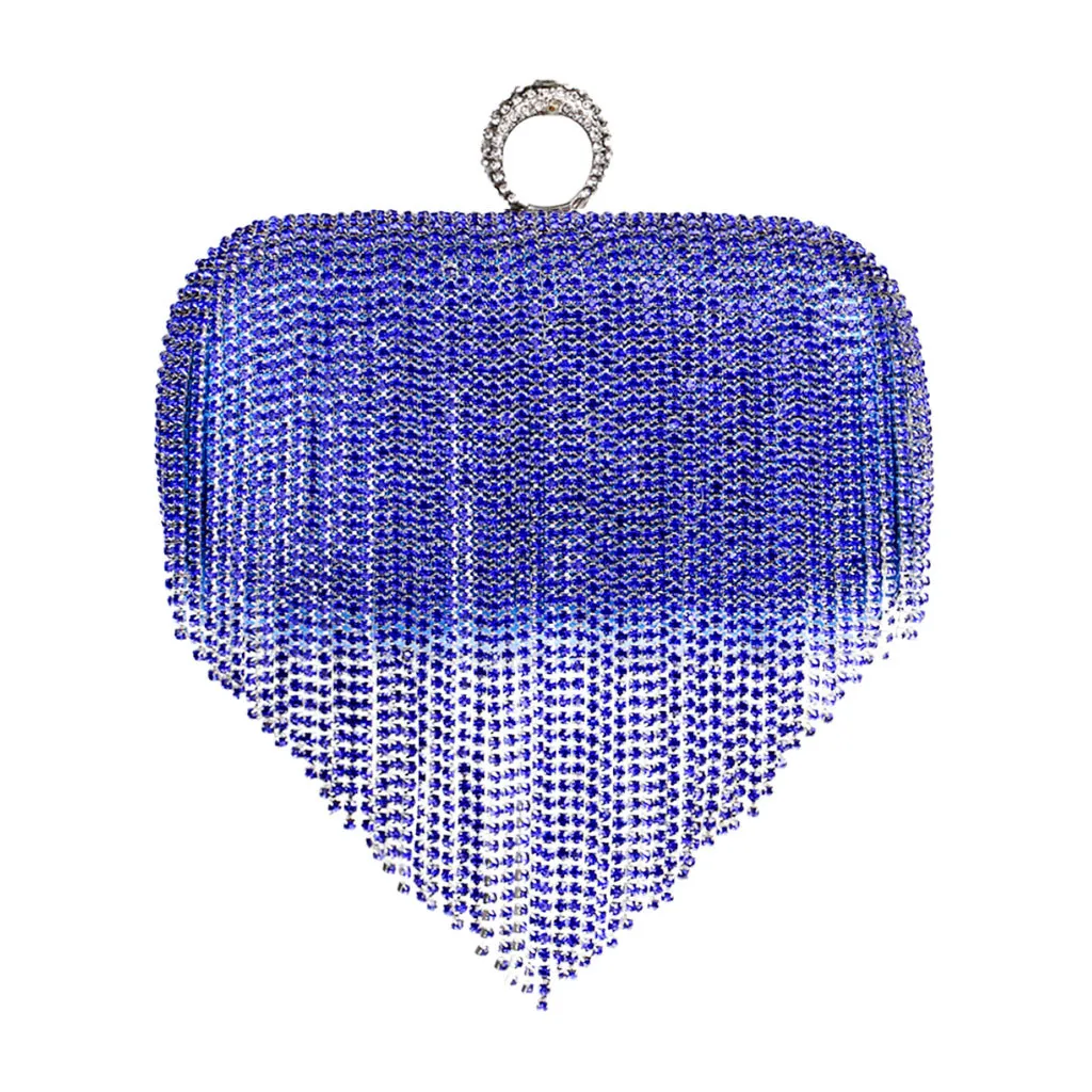Большая вместительность роскошные сумки женские вечерние сумки с кисточками вечерние блестящие клатчи кошелек сумка через плечо сумка для женщин#515