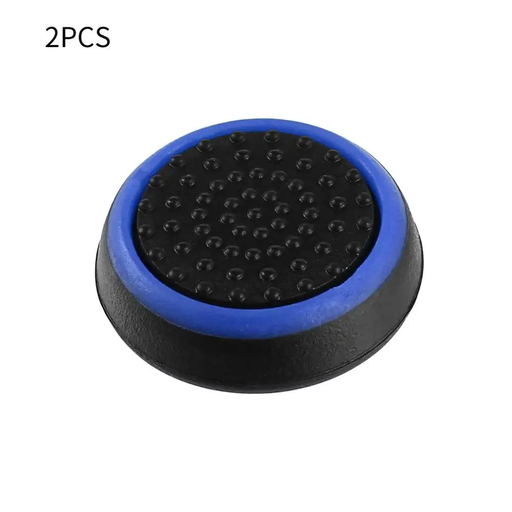 Игровой аксессуар, силиконовая ручка для большого пальца, защитная крышка для PS4/3 для Xbox 360/для Xbox one, игровые контроллеры 2 шт./лот - Цвет: black and blue