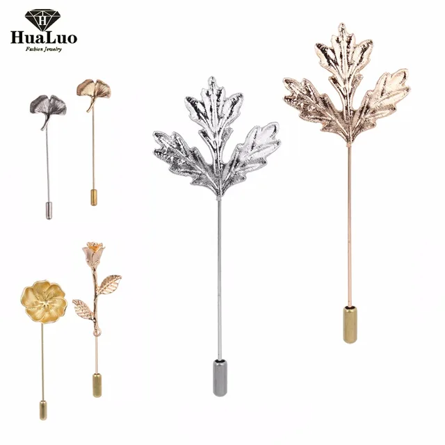 Unisex Men Women Rose Flowers Leaves Brooch Pins Suit Boutonniere Collar Lapel E Unisex Men Women Rose Flowers Leaves Brooch Pins Suit Boutonniere Collar Lapel E