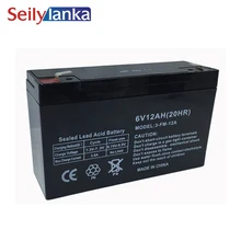 6 в 12AH батарея морской светодиодный аккумулятор свинцово-кислотный Перезаряжаемый для детей электронный игрушечный автомобиль, настольная лампа светодиодный светильник устройство