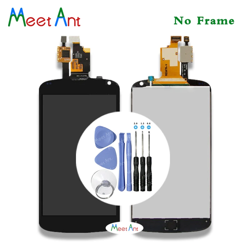 

High Quality 4.7'' For LG Google Nexus 4 E960 LCD Display Screen With Touch Screen Digitizer Assembly + Tool