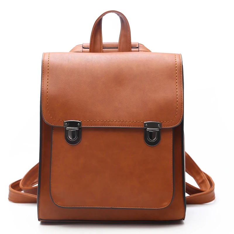 

Fashion Women Backpack Women's PU Leather Backpack Female School Bag High Quality Vintage Shoulder Bags Travel Sac A Dos Femme