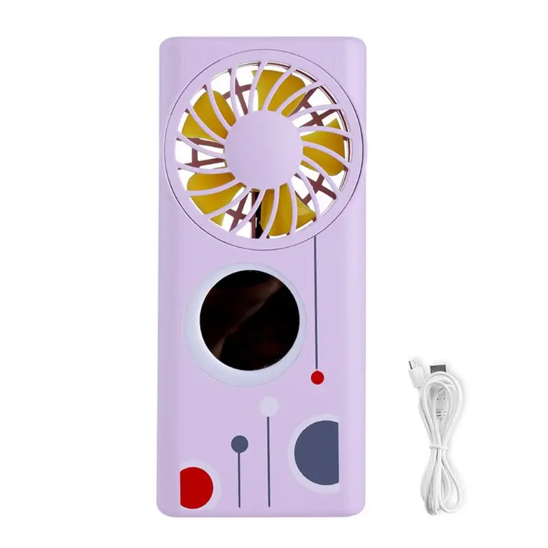 

New USB Desk Fan Makeup Mirror Office Home Mini Table Portable Outdoor Fans