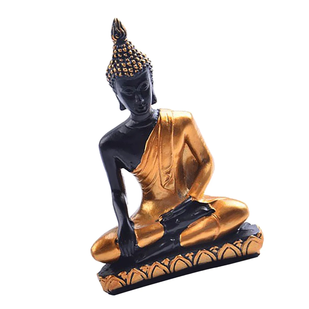 3Pieces Home Decorative Buddha Figurine Outdoor Indoor Meditation God Statue