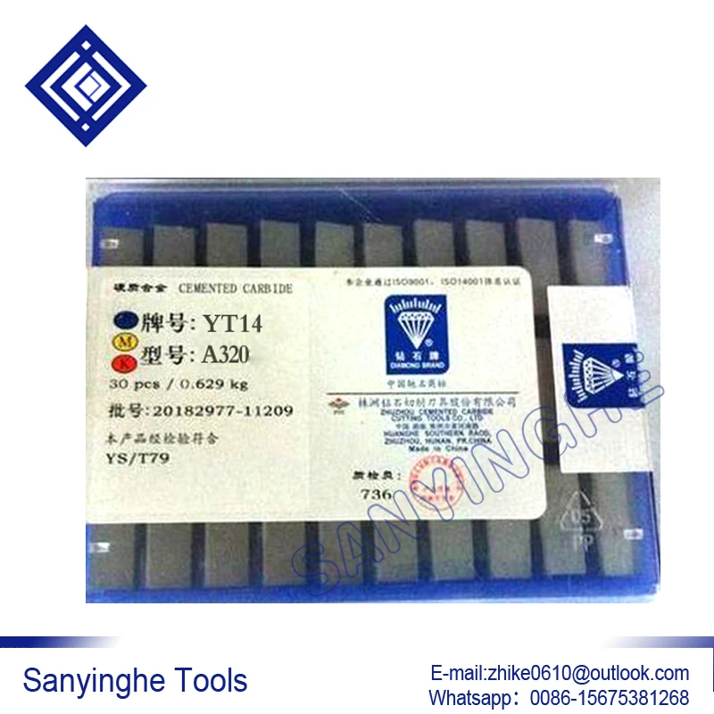 

YT14 A320 sanyinghe (30 шт./лот) твердосплавная сварочная вставка облицовочный инструмент сверлильный инструмент для отделки от бренда Zhuzhou diamond