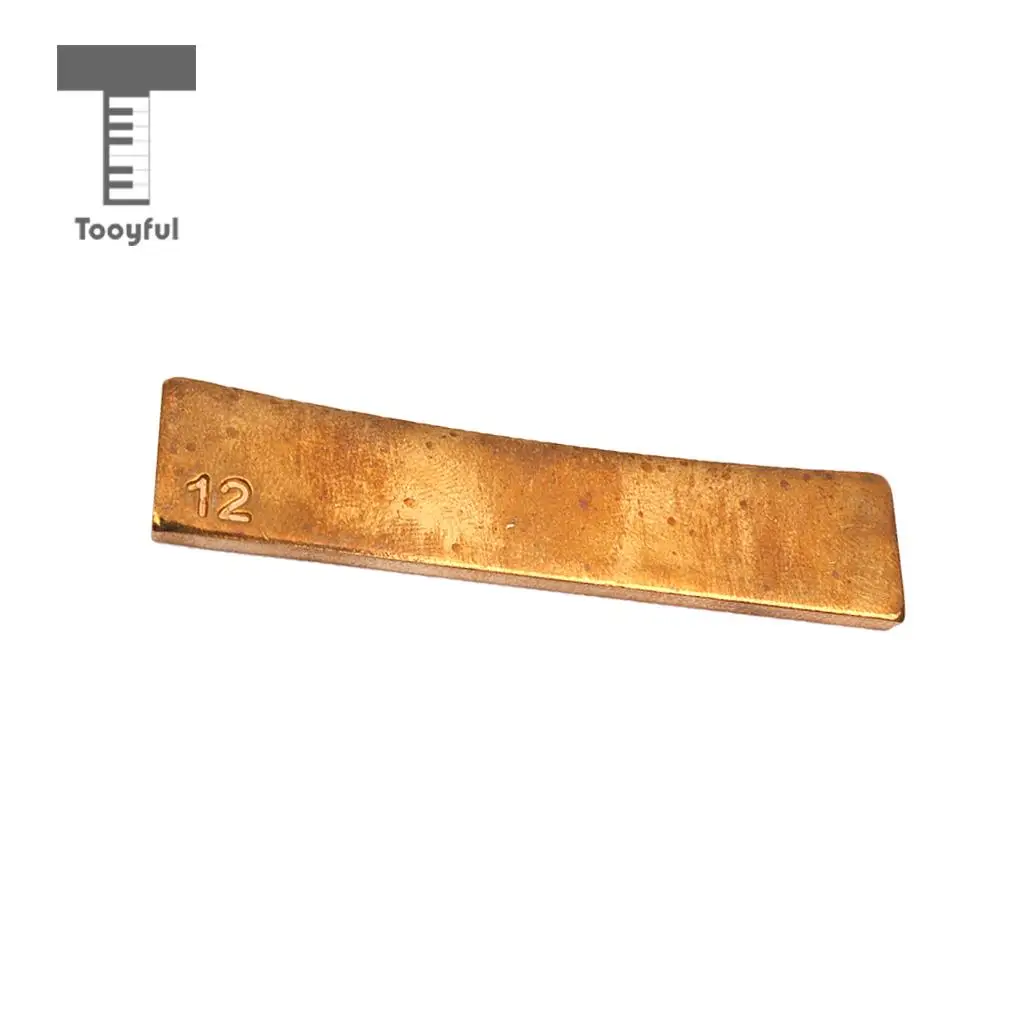 Tooyful Durable Brass Guitar Radius Fret Press Caul Insert Fretboard Fingerboard Accessory for Guitarist Luthier Tools