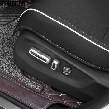 

For HONDA CRV CR-V 2017 2018 ABS Chrome Matt 4pcs Front Seat Adjustment Button Trim Cover Interior Sticker