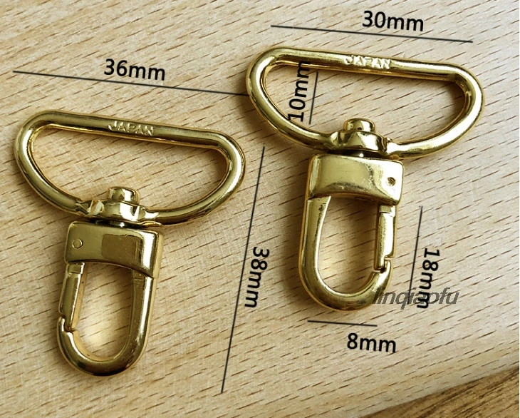 

Dog buckle gold handmade DIY leather hardware inner diameter 30mm