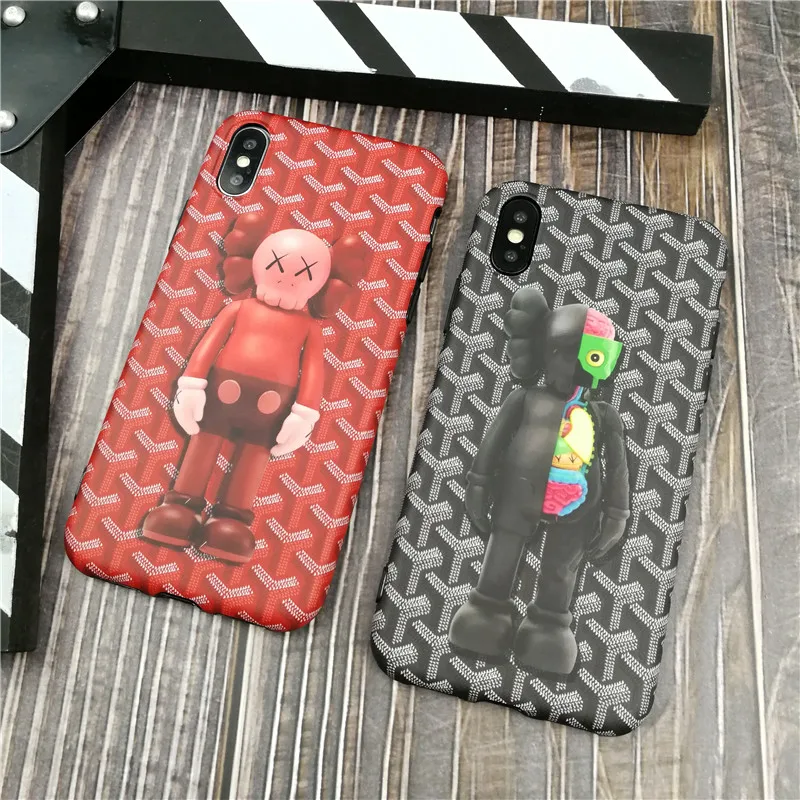 

French fashion brand KAWS soft phone case for iphone X XS MAX XR 10 8 7 6 6S plus cover Luxury matte silicone coque fundas capa