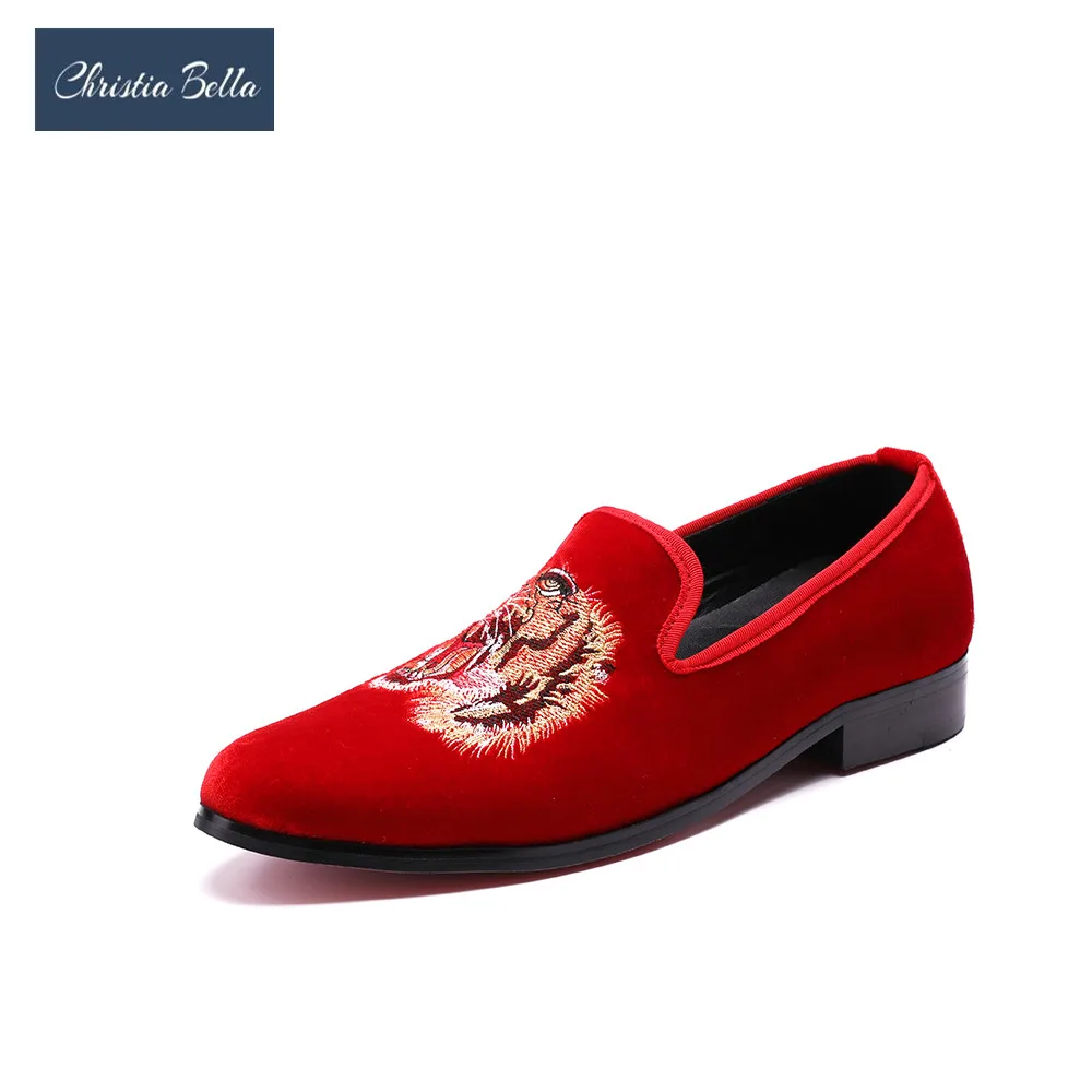 

Christia Bella Party Shoes Zapatos Mujer Espadrilles Men Falts Shoes Men's Customized Shoes Exquisite Embroidery Leather Loafers
