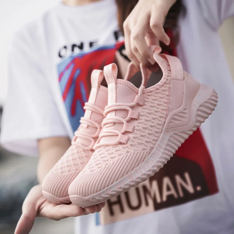 Tenis Shoes 2019 женская обувь на весну лето легкие дышащие розовые повседневные