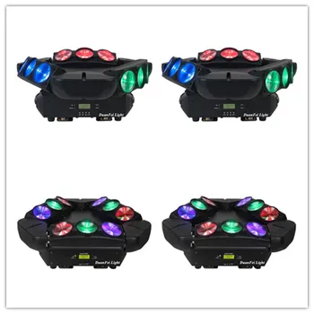 

6pcs/lot High Bright 9x10w Led Spider Moving Head/RGBW DMX512 Stage effect Dj Lighting