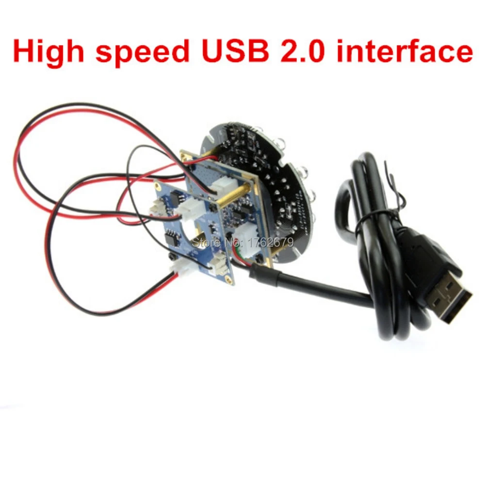 2 мегапикселя MJPEG 60 кадров в секунду 1280*720 30 1920*1080 CMOS OV2710 mini IR cut & 24 шт. ИК