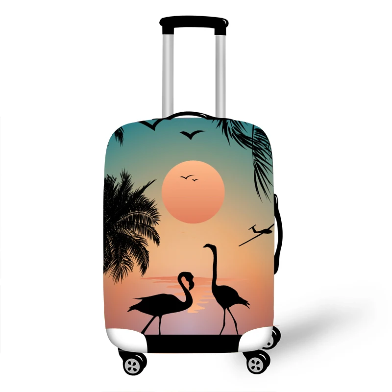 Эластичные багажные Защитные Чехлы 18-32 чехол для чемодана Защитный Чехол чемодан Чехлы для путешествий xl аксессуары фламинго - Цвет: K