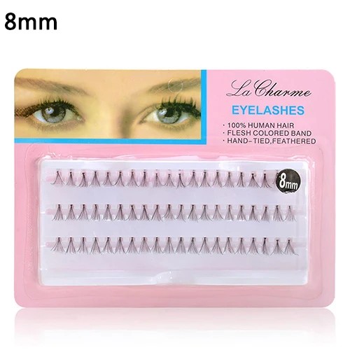 60Pcs/Tray Women's False Eyelashes Beauty Makeup Cluster Eye Lash Extensions