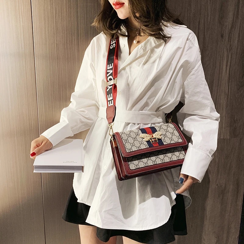

Women's Designer Handbag 2019 Fashion New High quality PU Leather Women bag Contrast Lady Tote Shoulder Messenger Bag Crossbody