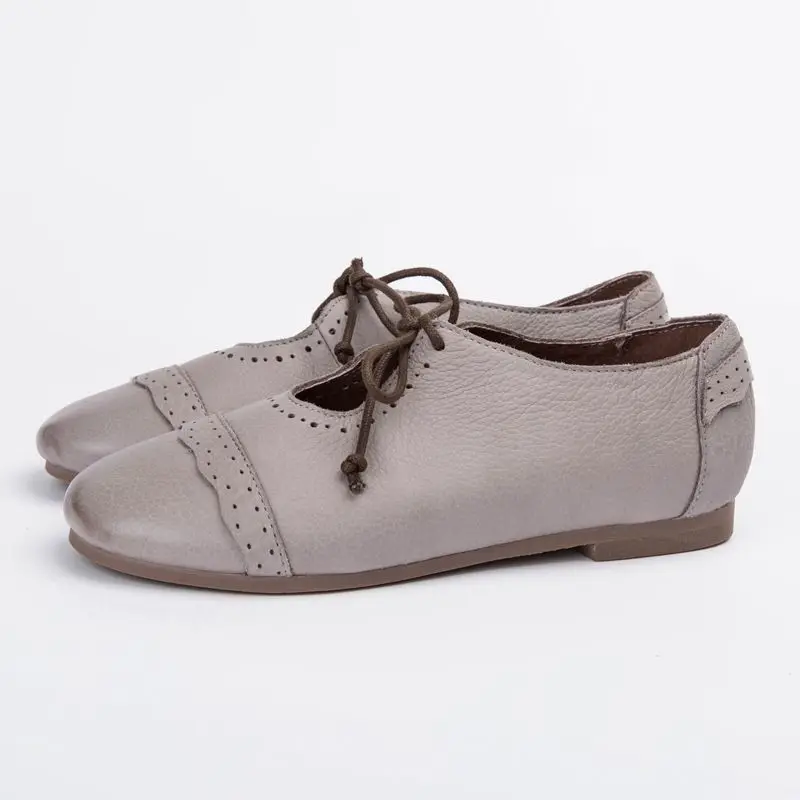Careaymade-2018 spring new Women's casual shoes, round head comfortable lazy shoes, pure handmade genuine leather shoes Careaymade-2018 spring new Women's casual shoes, round head comfortable lazy shoes, pure handmade genuine leather shoes