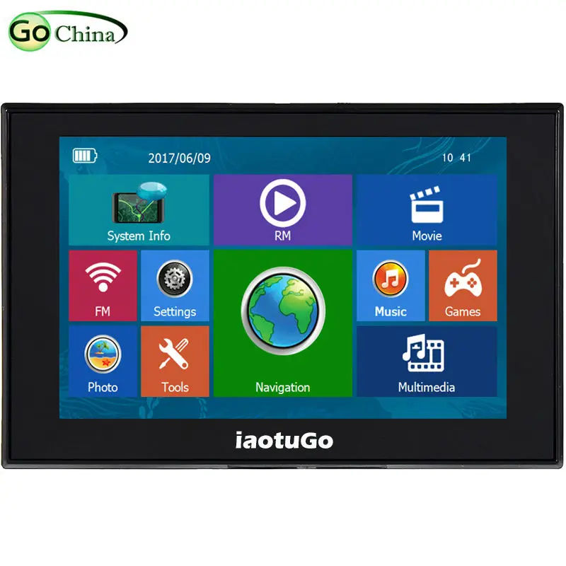 IaotuGo 5 дюймовый HD емкостный Автомобильный GPS навигатор навигация 256 м 8 г Bluetooth AV в FM