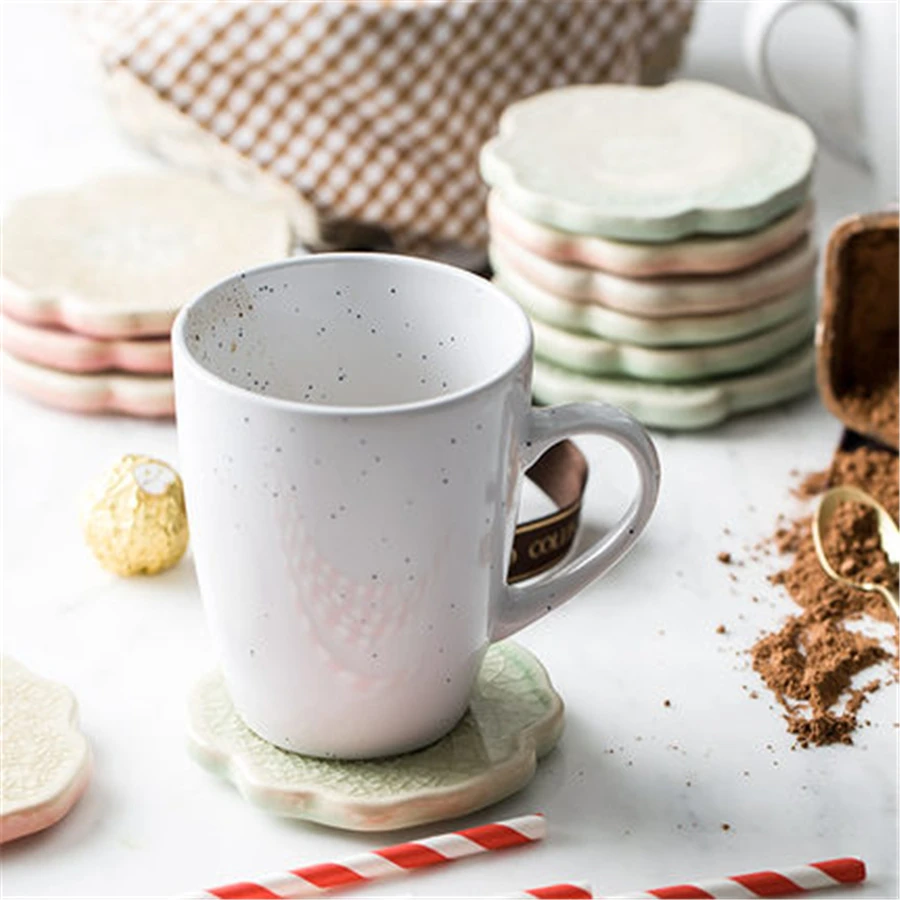 European Ceramic Coffee Mugs Cups Tea White Porcelain Teacup