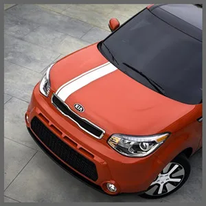 Красочные спортивные полосы для KIA Soul двери автомобиля Декор Наклейка обе стороны на Автомобильный кузов виниловый наклейки гоночный стиль