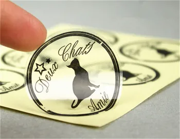 

1000pcs Animal Customized Digital Printed Clear Zebra Labels Stickers Custom Vinyl Transparent PVC Adhesive Stickers