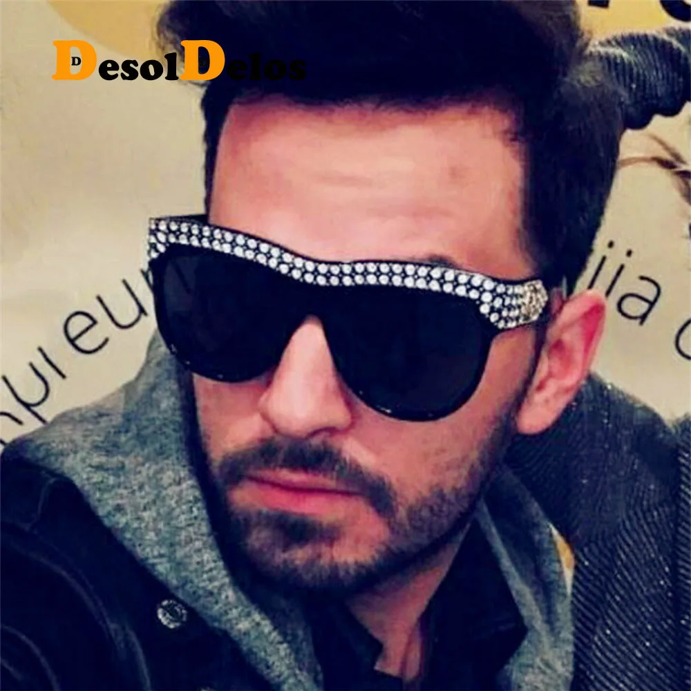 Shining Diamond Sunglasses Women Brand Design Flash Square Shades Female Mirror Sun Glasses Oculos Lunette 2019 New Fashion