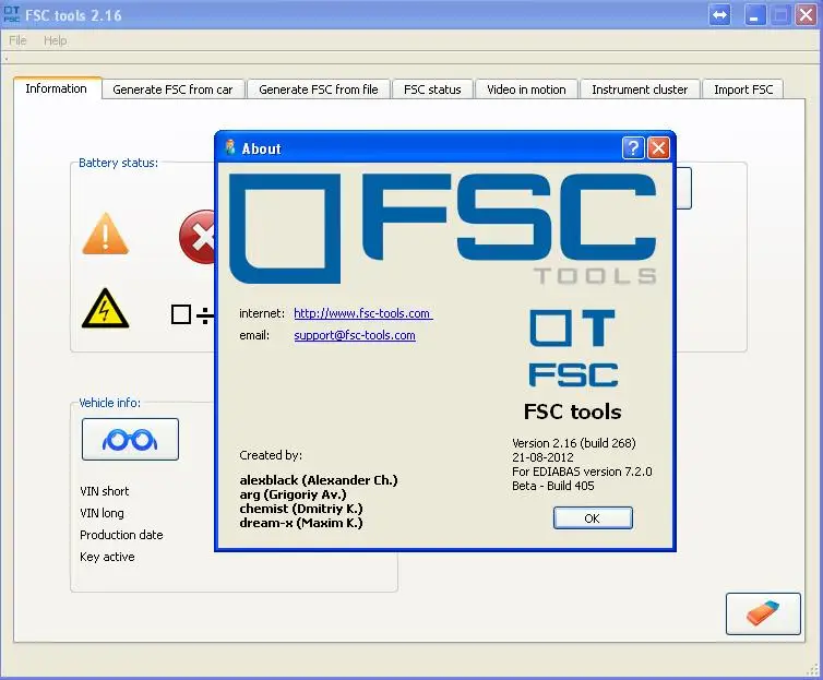 Fsc tools bmw