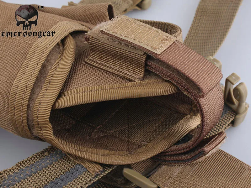 EmersonGear Tornado универсальная тактическая кобура бедра кобура правая и левосторонняя кобура для всех пистолетов EM6208 Coyote коричневый