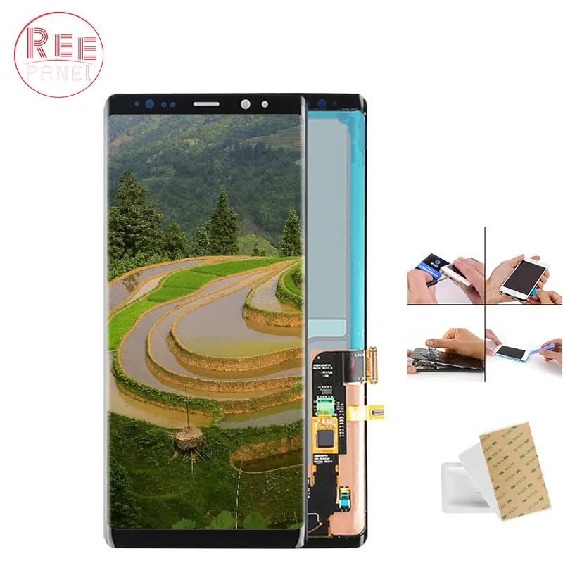 

6.3'' Super AMOLED 2960x1440 Display for Samsung Galaxy Note 8 LCD Touch Screen Note8 N9500 LCD Replacement Parts