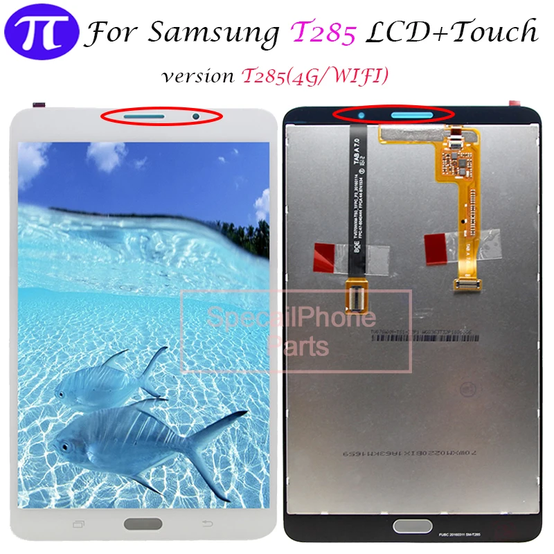 

For 7''Samsung Galaxy Tab A 7.0 2016 SM-T280 SM-T285 T280 T285 LCD Display Touch Screen Digitizer Assembly Tablet PC Parts