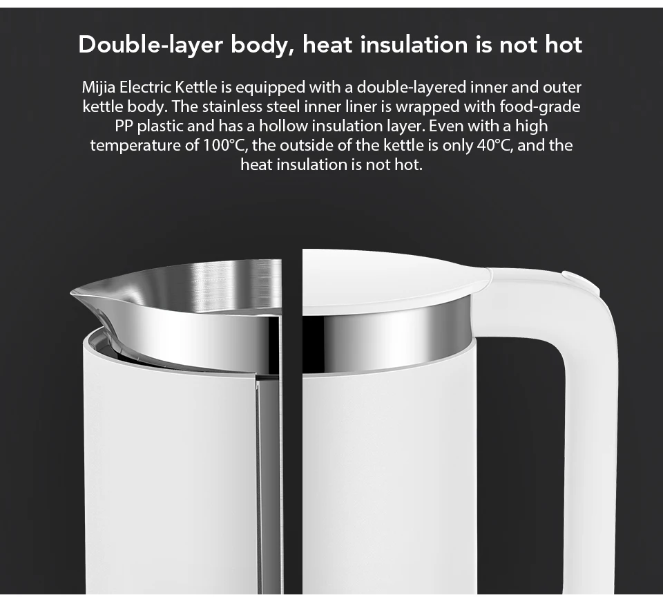 Original Xiaomi Mi Electric Water Kettle 1.5L Capacity Constant Temperature Control 304 Stainless Steel Inner Pot Water Bottle (7)