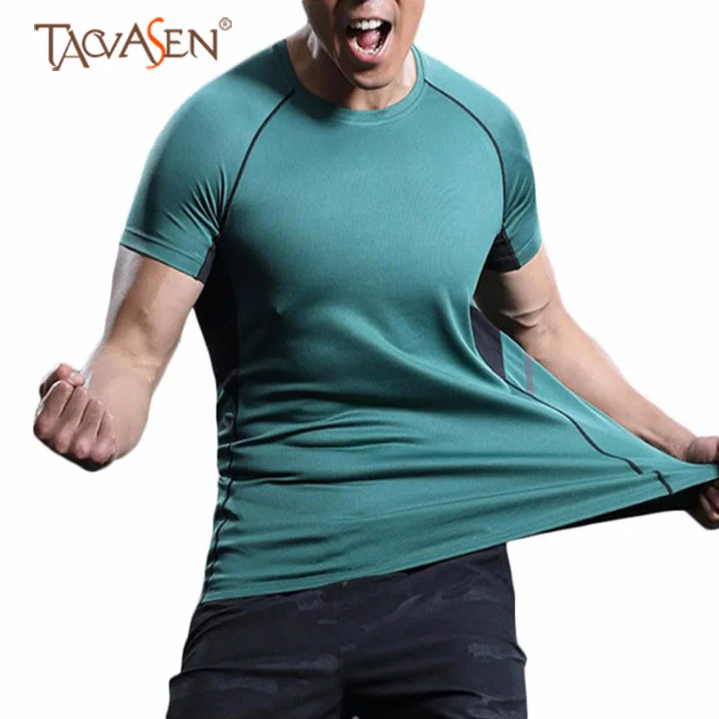 TACVASEN быстросохнущая футболка для мужчин спортивная футболка для бега гимнастическая майка альпинистская футболка плюс размер туристическая Одежда для пеших прогулок