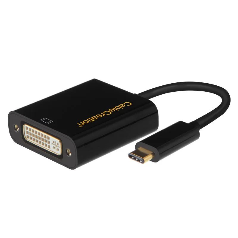 Кабель преобразователь Type C DVI для ноутбука Macbook/Chromebook Pixel/Dell XPS 13/Samsung S8/S9|Адаптеры