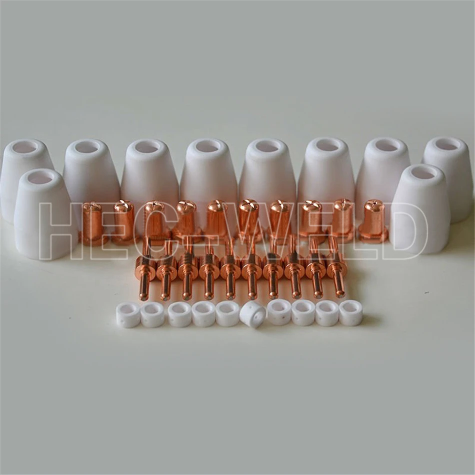 

LG-40 PT-31 Plasma Ferramenta Cutter Torch Consumables Extended Nozzle TIPS Fit CUT40D LGK40 CUT50 CUT50P CT312 CT520 40PK
