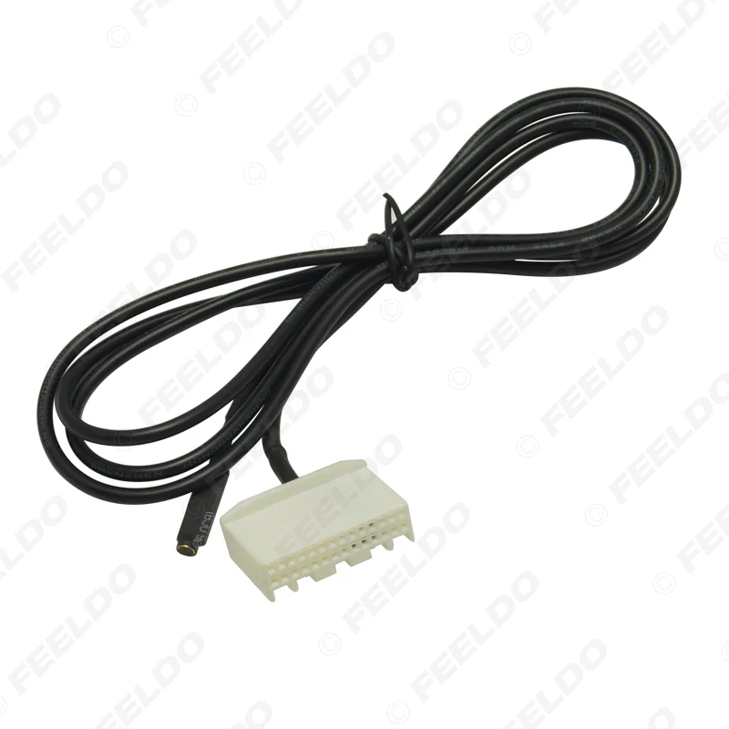 LEEWA 1 шт. 5 м автомобильный Аудио Видео CD DVD Changer Micphone MIC адаптер провода 28Pin порт для