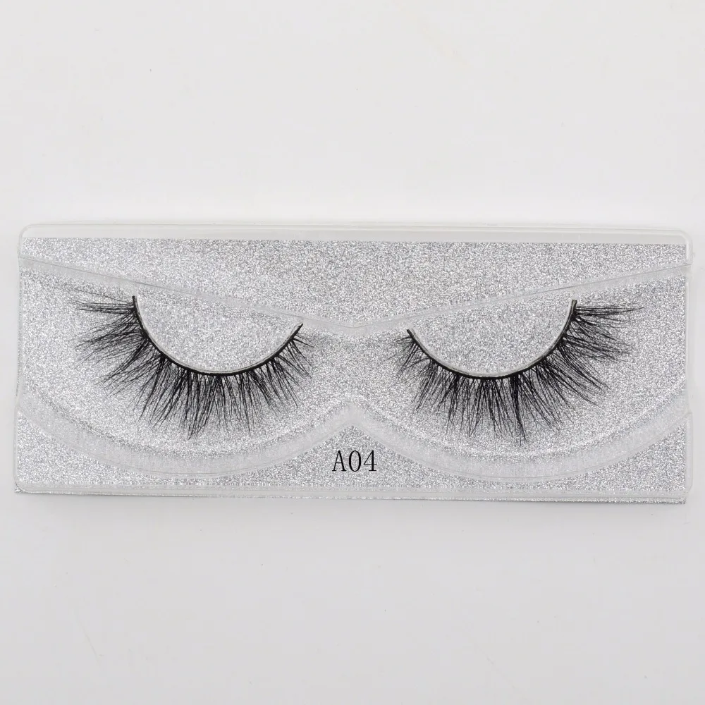 

Visofree False eye lashes handmade natural make up 1 pair False eyelashes sexy Extension for Beauty Makeup 3D Mink Lashes A04