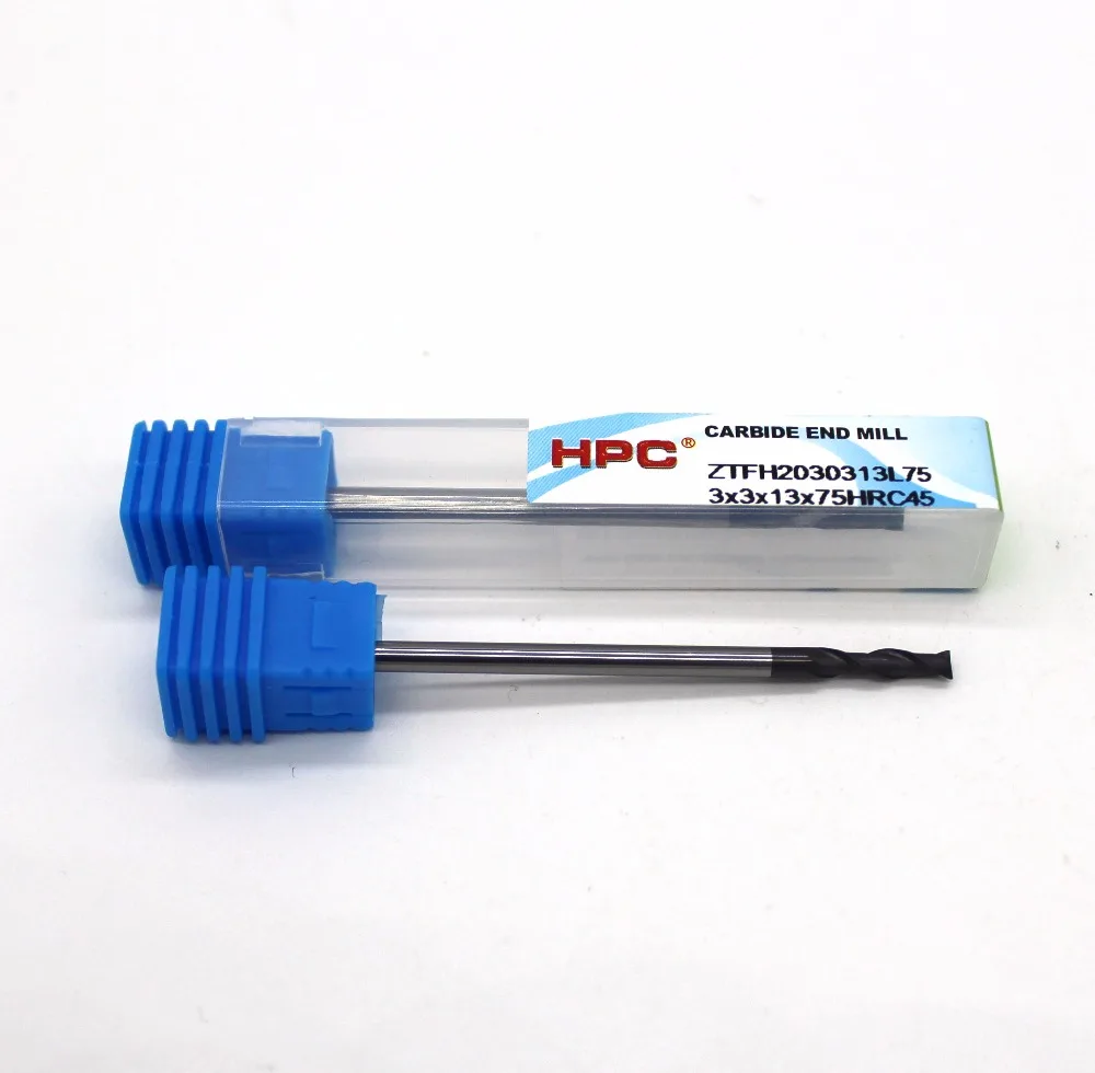

router bit 3*3*13*75 with 2 flutes HRC 45 square flatted mill cutter tungsten carbide end mills CNC machine milling tools