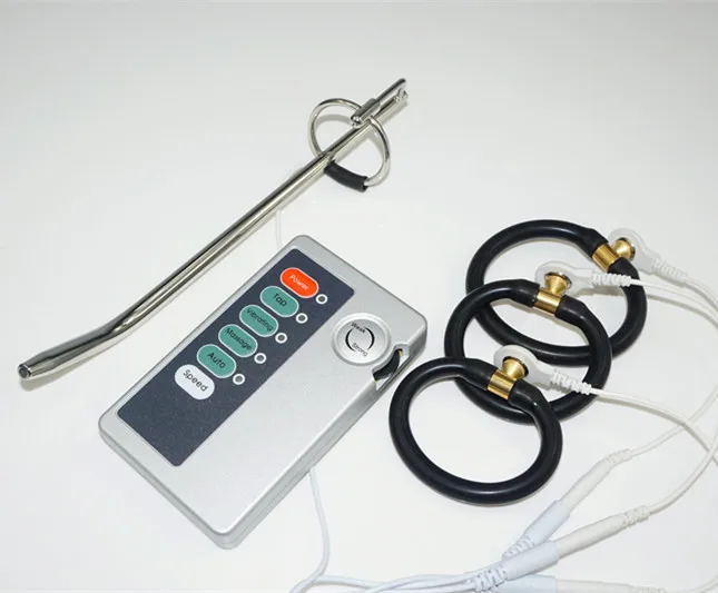 Buy electro shock sex product electric Cock ring with