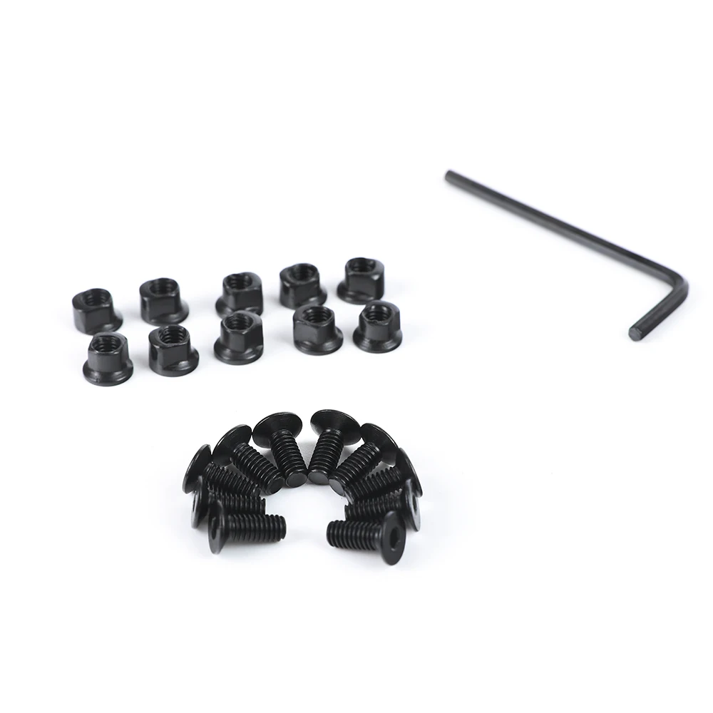 Ohhunt 10 Sets Pack Steel KeyMod Screws and Nuts Replacement Allen Wrench for Keymod Rail Sections (10 x Screws and 10 x Nuts) (1)