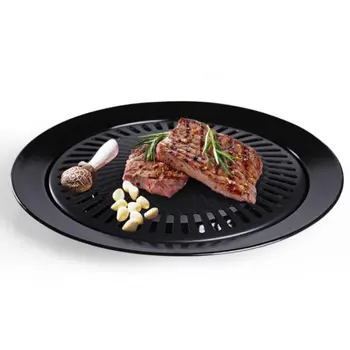 

1Pcs BBQ Barbecue Dish Field Outdoor Cassette Furnace Non-stick Baking Tray Tool Baking Utensils Creative Househould Quality NEW