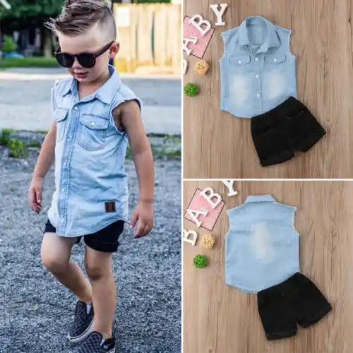 baby boy denim outfit