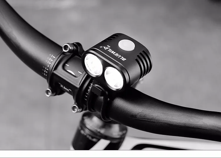 Sale BLUEWILD Bicycle Light 2x CREE XML T6 Lamp Bike Light 10400mAh Waterproof Battery Pack Power Bank USB Charge for Phone Speaker 26